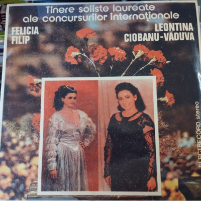 AS - FELICIA FILIP SI LEONTINA CIOBANU-VADUVA - TINERE SOLISTE (DISC VINIL, LP) foto