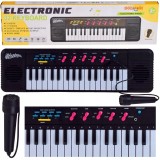 Tastatură pian orgă 32 taste instrument muzical microfon pentru copii