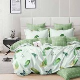 Cumpara ieftin Lenjerie pat dublu,bumbac finet,6 piese,cearceaf normal 220x240cm, cearceaf pilota 200x220cm, 2 fete de perna 50x70, 2 fete de perna 70x70-M350, Ralex Pucioasa