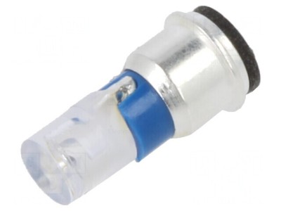 Lampă LED albastră 24-28VDC 3mm 1 diodă foto