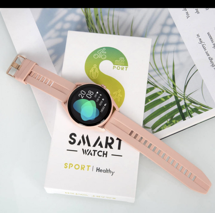 Smartwatch VL300 UNISEX negru/roz