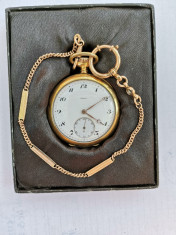 Ceas de buzunar,Elgin,placat cu aur foto