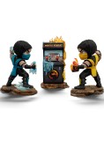 Iron Studios &amp; Minico Mortal Kombat Scorpion Vs Sub Zero Arcade Set Minico 16cm