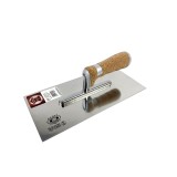 Cumpara ieftin Gletiera inox, 28x13 cm x 0.7 mm, maner piele Alcantara, Olejnik
