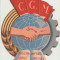 1948 Vigneta de propaganda RPR CGM Confederatia Generala a Muncii 26.5 x 21.5 cm