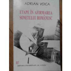 Etape In Afirmarea Sonetului Romanesc - A. Voica ,522099