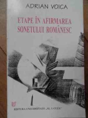 Etape In Afirmarea Sonetului Romanesc - A. Voica ,522099 foto