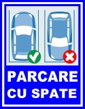 Placuta parcare cu spate