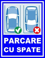 Placuta parcare cu spate foto