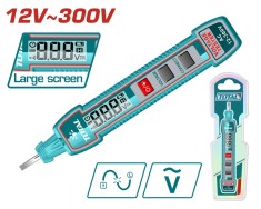 Tester tensiune AC TOTAL 12-300V cu afisaj LCD si avertizare