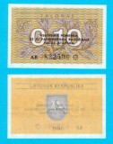 Lituania (p#29b) 0.1 Talonas 1991 UNC &#039;&Icirc;nlocuitorul Rublei Sovietice&#039; serie: AB 832596