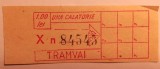Bilet de tramvai 1 călătorie 1 leu
