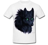 Cumpara ieftin Tricou &quot; Wolf green eyes &quot;