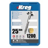 Cumpara ieftin Set holtsuruburi pentru gauri in lemn Kreg SML-C1-1200, O8x25 mm, 1200 bucati