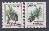 POLONIA 1993 CONIFERE SERIE MNH