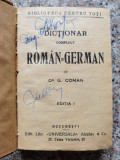 Dictionar Complet Roman-german - G. Coman ,552758