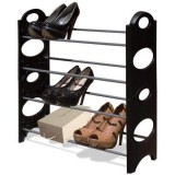 Etajera suport pentru incaltaminte Stackable Shoe Rack, cu 4 niveluri, Oem