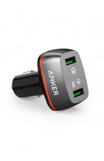 Incarcator auto Anker PowerDrive+ 2 Qualcomm Quick Charge 3.0 42W Negru foto