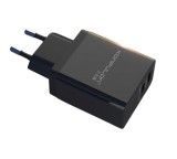 Incarcator la priza Konfulon C59 cu USB QC 3.0 si Tip C-PD negru