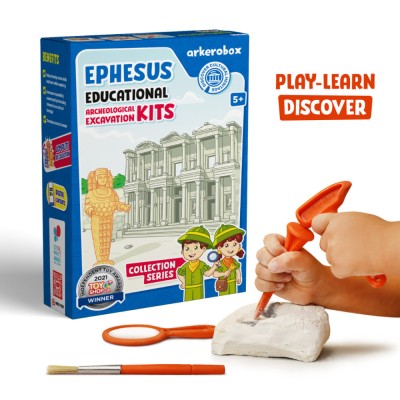 Arkerobox - Set arheologic educational si puzzle 3D, Efes - Biblioteca Celsus foto