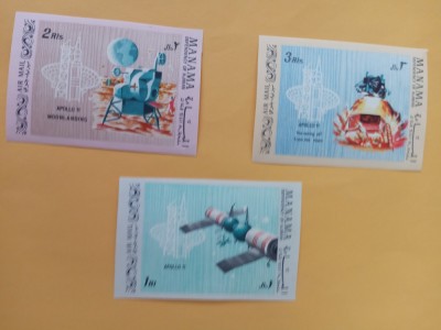 MANAMA, APOLLO 11 - SERIE COMPLETĂ MNH IMPERF. foto