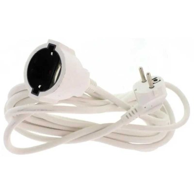 Cablu prelungitor 5m 1.5mm alb Well EXTC-5M-1.5PWE-WL foto