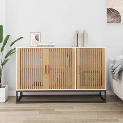 vidaXL Dulap, alb, 105x30x65 cm, lemn prelucrat 352121 foto
