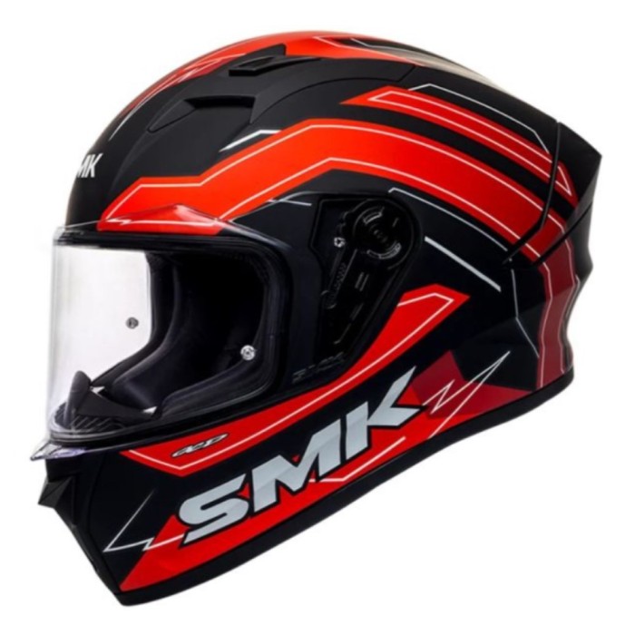 Casca integrala SMK Stellar Bolt rosu/negru