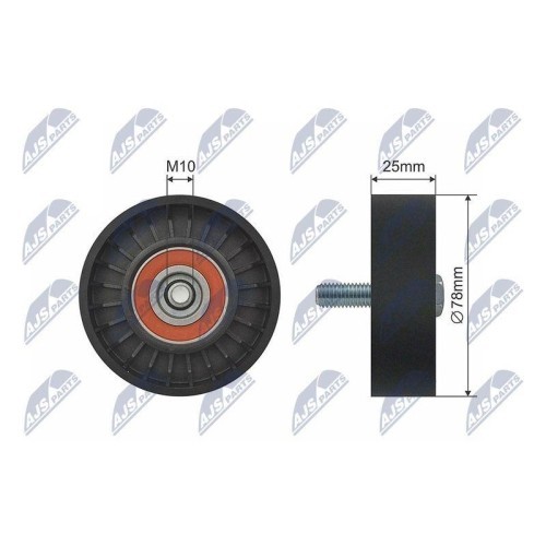 Rola intinzator curea transmisie Citroen C5, C5 I, C5 2, C8, Evasion, Jumpy, Xsara, Xsara Picasso; Fiat Scudo, Ulysse; Lancia Phedra, Zeta; Peugeot