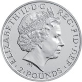 Marea Britanie 2015 - 2 lire - Anul oilor, lunar - Monedă de argint de 1 OZ, Europa