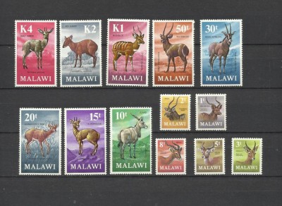 MALAWI 1971 FAUNA ANIMALE SALBATICE ANTILOPE foto