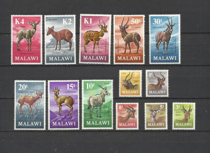 MALAWI 1971 FAUNA ANIMALE SALBATICE ANTILOPE