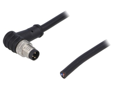 Conector M8 3P 90&amp;deg; cu cablu foto