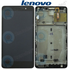 Capacul frontal al modulului de afișare Lenovo S860 + LCD + digitizer negru