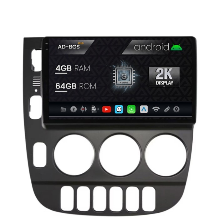 Navigatie 2K Mercedes Benz ML W163 (1998-2005), Android OS, S-Quadcore 4GB RAM + 64GB ROM, 9.5 Inch - AD-BGS90042K+AD-BGRKIT405V2