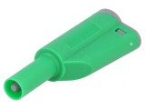 Mufă Banană Verde 4mm 36A cu Izolație