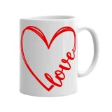 Cana alba personalizata Colectia Valentine&#039;s Day, Love Model 1, INOVATIX&reg;. 330ml, Oem