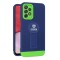 Husa armor design cu stand pentru apple iphone xr, albastru/verde, suport auto magnetic, wireless charge, protectie antisoc, flippy