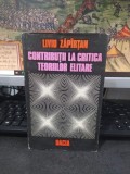 Liviu Zăp&icirc;rțan, Contribuții la critica teoriilor elitare, editura Dacia, Cluj Napoca 1979, 215
