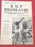 Program Oficial - Turneu Internațional de Baschet Feminin - Cupa Iugoslaviei (4 și 9 iunie 1957, pe celebrul Stadion Ta&scaron;majdan)
