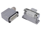 Conector: HDC tată + mamă C146 PIN: 10 10+PE dimensiune A10: cod: C146-10E0109214,