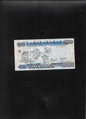 Nigeria 50 naira 1991 seria700986 foto