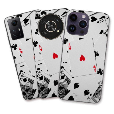 Husa Apple iPhone XS Max Silicon Gel Tpu Model Carti Poker foto