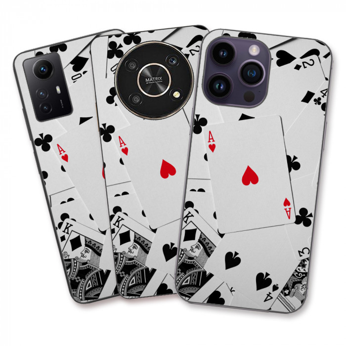 Husa Apple iPhone XS Silicon Gel Tpu Model Carti Poker