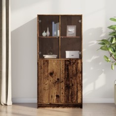 vidaXL Dulap &icirc;nalt cu uși, lemn vechi, 68x37x142 cm, lemn prelucrat 3318722