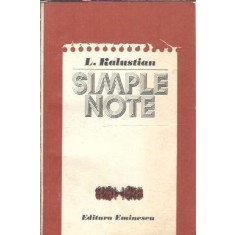 Simple note - L. Kalustian