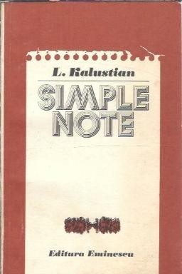 Simple note - L. Kalustian