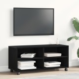 VidaXL Dulap TV, negru, 90x35x35 cm, lemn prelucrat