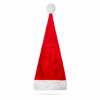 Pălărie de Moș Crăciun - pluș - roșu / alb - 75 x 32 cm