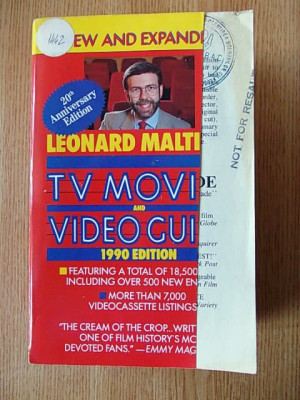 LEONARD MALTIN- TV MOVIES AND VIDEO GUIDE, r4a foto